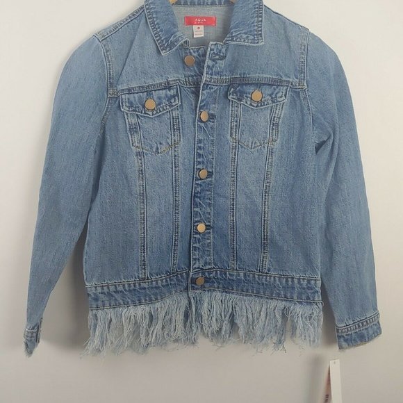 NWT aqua girl jeans jacket